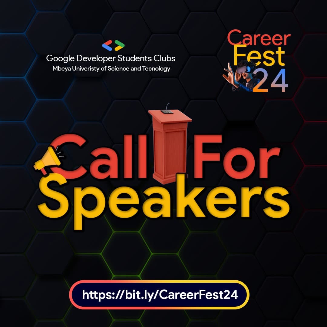 GDSC MUST Career Fest '24 — Call for Speakers